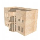 Rabbit large White House shelter two tiered hideaway exercise toy