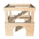 Guinea pig tower house 3tier shelter playhouse exercise toy small animal hideaway house
