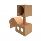 Cat two tiered house hideaway playhouse toy furniture accessories
