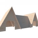 Rabbit mountain house tent hideout hideaway with ramps exercise home