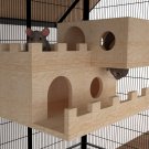Chinchilla Battlement Castle Two tier House Shelter Hideout Hutch