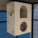 Two tier Chinchilla Wooden Castle