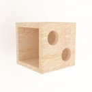 Two Holes Cube Square Chinchilla House