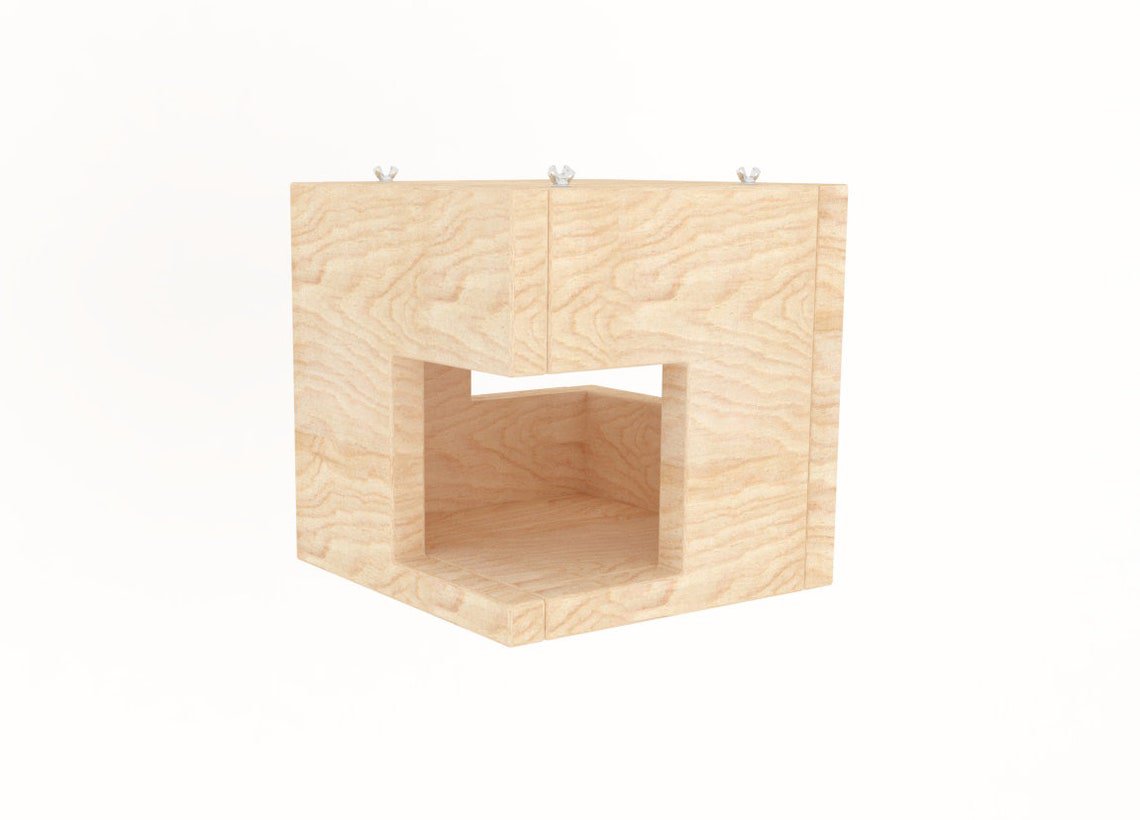 Two Openings Square Chinchilla House