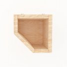 Corner Chinchilla Box House with Hole Shelter