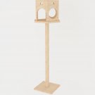 Large Wooden Birdhouse on Stand Bird feeder Hut Outdoor Standing