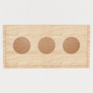 Three Holes Wooden Rabbit Hay Feeder Rectangle Shape