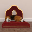 Dog Bed with Flower Headboard Simple Style Dog Bed