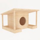 Bird feeder On Each Side Outdoor Wooden Birdhouse Air Vents Fits