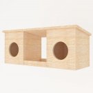 2 Outdoor Birdhouses Bird feeder in Between Air Vents Wooden Birdhouse
