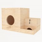 Wooden 4 Sides Birdhouse Bird feeder Air Vents Outdoor Birdhouse
