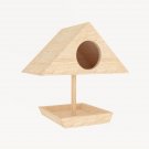 Triangle Wooden Outdoor Birdhouse Bird feeder Below