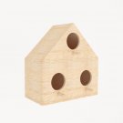 Outdoor Birdhouse With Three Perches Wooden Bird