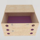 Wooden Whelping Weaning Box for Cats with Secured Entrance Door and Holes
