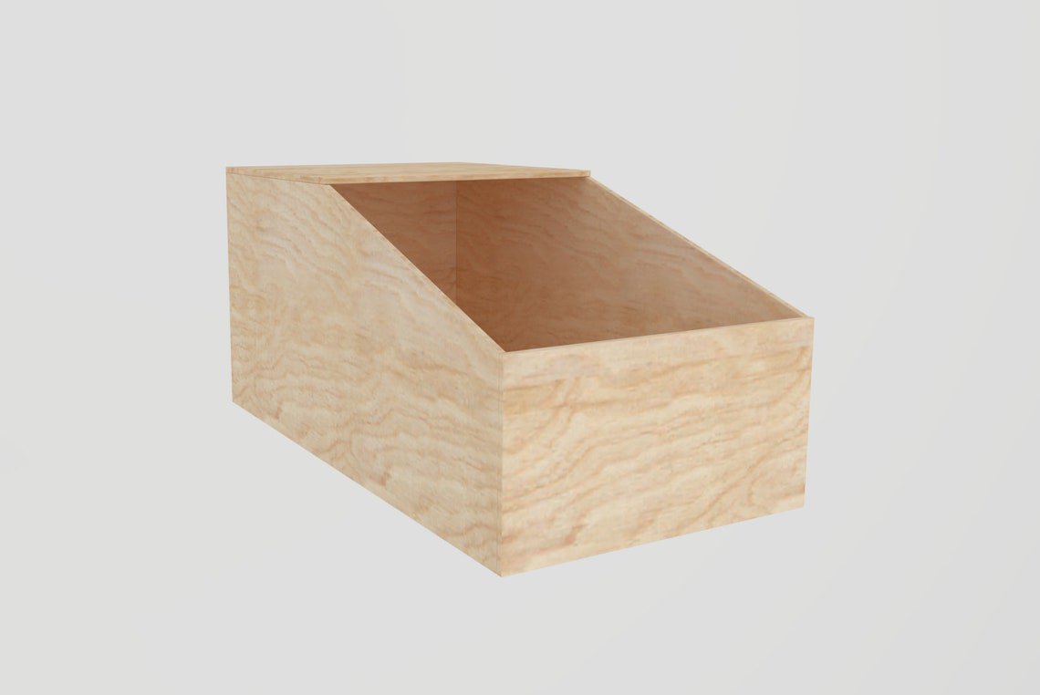 Plain Wooden Whelping Box for Rabbits