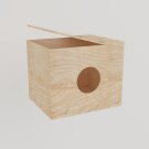 Cube Like Wooden Whelping Box With Entrance Door on Top Weaning Box