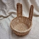 Willow Bunny Basket With Ears Hay Feeder Holder