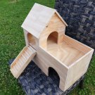Guinea Pig House Castle rabbit tortoise Shelter two tiered small animal Hideout Hideaway Hutch Play
