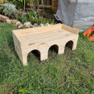Guinea Pig three entrance with dividers hop up house dormitory flats small animal hideout