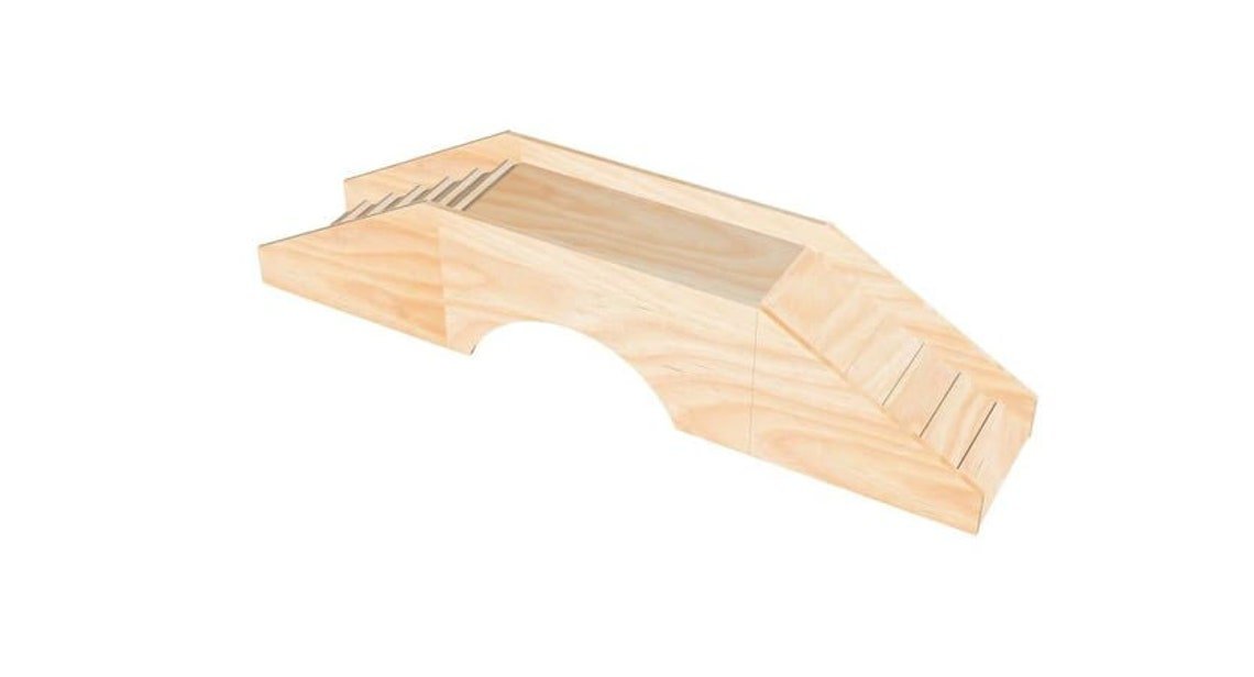 Guinea pig long ramp bridge house hideout small animal exercise toy
