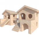 Hamster two towers houses Castle Shelter two tiered small animal