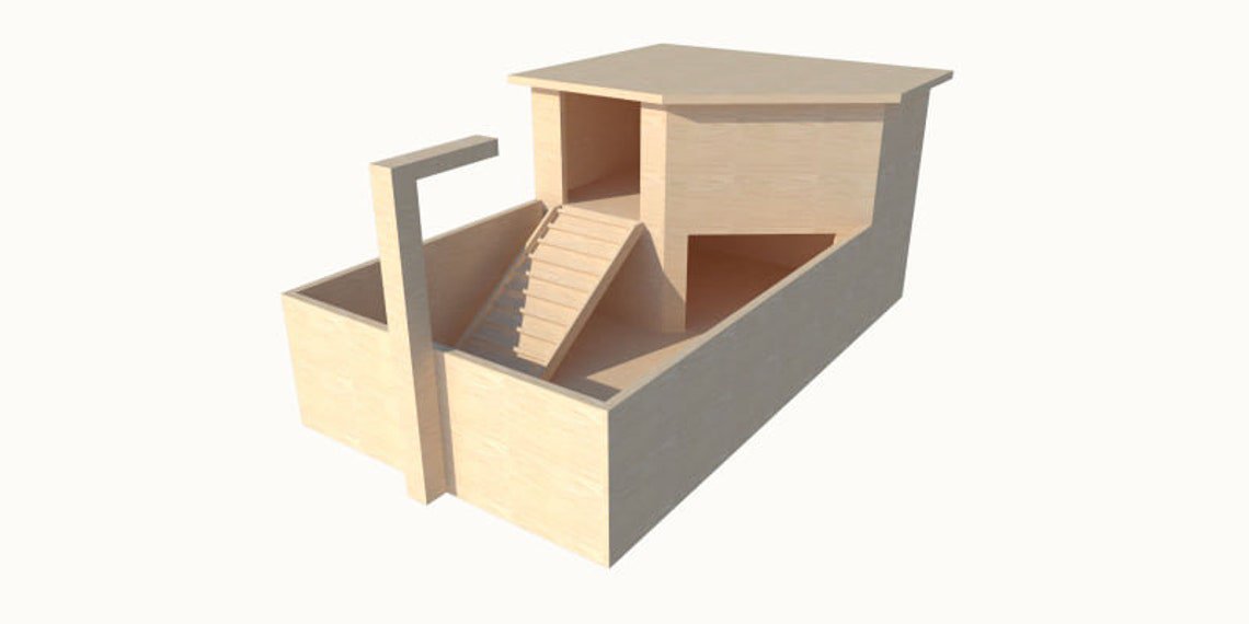 Tortoise reptile table 2tier house hide shelter run