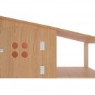 Indoor dog house with balcony