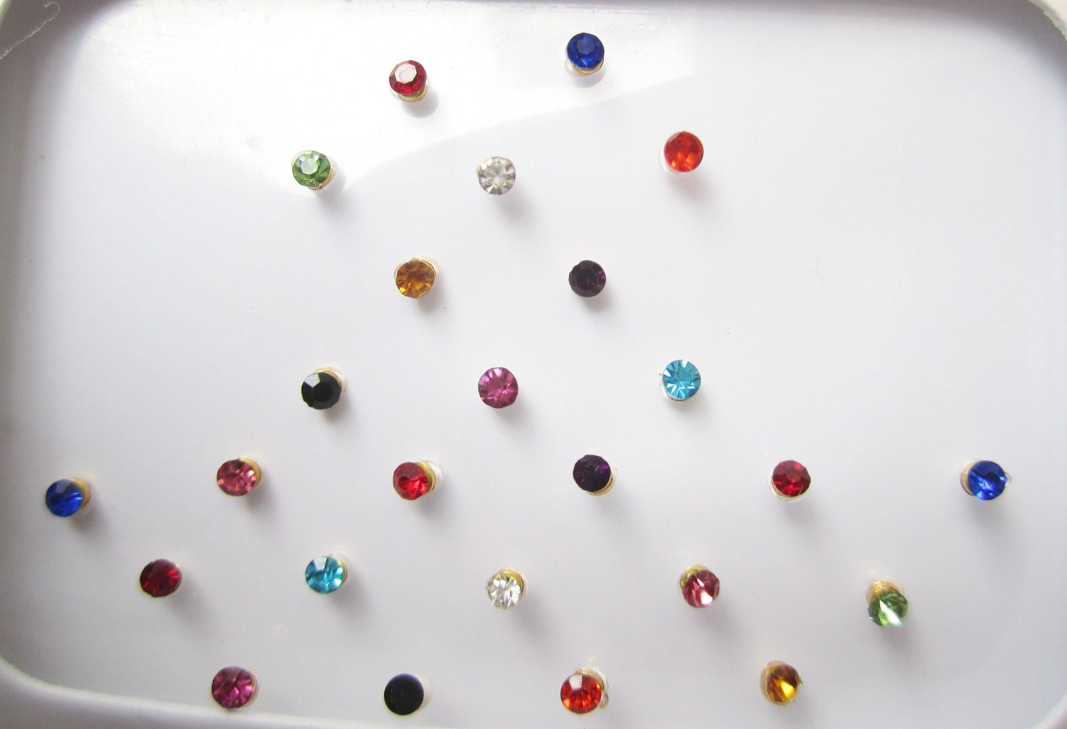 6 PAGE SMALL MULTI COLOR STONE BINDI TIKKA FOR WOMEN AND GIRLS (60 BINDI)