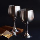 Set Of 2 Great Quality Strong Stainless Steel Wine Glass, FREE SHIPPING