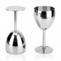 Set Of 2 Great Quality Strong Stainless Steel Wine Glass, FREE SHIPPING