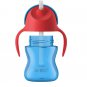 Philips Avent Plastic BPA Free Aven Straw Cup Baby Bottle, 200ml, Calor May Vary
