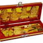 Brass Shri Shri Dhan Laxmi Kuber Bhandari Yantra, Gold Color