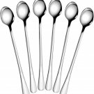 Long Handle Mixing Spoon For Coffee,Tea, Ice Cream & Other Dessert, 9" x 6 Pcs