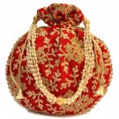 Indian Stylish Traditional Embroidered Potli Handbag For Wedding Bridal & Party