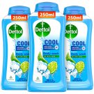 Dettol Soap-Free Cool Hygienic Body Wash Shower Gel For Unisex, 250g x Pack Of 3