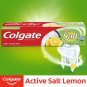 Colgate Active Salt Lemon Oral Care Toothpaste, Remove Yellowness, 200g X 3 Pack