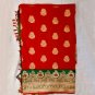 Red Wedding Designer Traditional Banarasi Katan Silk Saree Indian Pakistani Sari