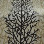 Abstract Polyester Brown Color Door Curtain Set With Eyelet, 7ft x  Set Of  2
