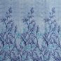2 Piece Polyester Blue Eyelet Ring top Door Window Curtains Set, 5 Ft & 7 FT