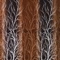 Brown Tree Print Eyelet Ring Top 5 Ft & 7 Ft Door Window Curtains x Set Of 2