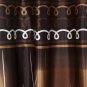 Brown Tree Print Eyelet Ring Top 5 Ft & 7 Ft Door Window Curtains x Set Of 2