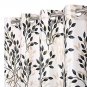 2 Piece Leaves Printed Polyester Eyelet Top Door Window Curtains Set, 5 & 7 Feet