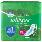 Whisper Ultra Clean  XL Plus Sanitary Pads  With Extra Longer Length (50 Counts)