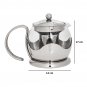 Stainless Steel Tea Kettle with Removable Infuser Strainer Filter,Heat Resistant