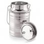 Stainless Steel Milk / Ghee / Oil Container Can Pot Storage With Lid, 1.5 Ltr