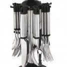 24PC Cutlery Set, Stainless Steel  Dining Table Flatware Knife Fork Spoon Sets