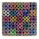 100 PCS Assorted Colorful Polyester Sewing Thread Spools Set  Box