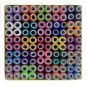 100 PCS Assorted Colorful Polyester Sewing Thread Spools Set  Box
