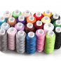 100 PCS Assorted Colorful Polyester Sewing Thread Spools Set  Box