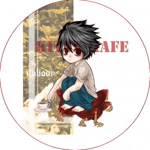 Pin Badge/Button Death Note: L Version 1